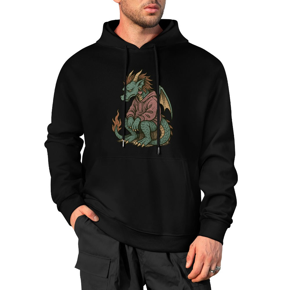 Goth Emo Dragon Pure Cotton Hoodie