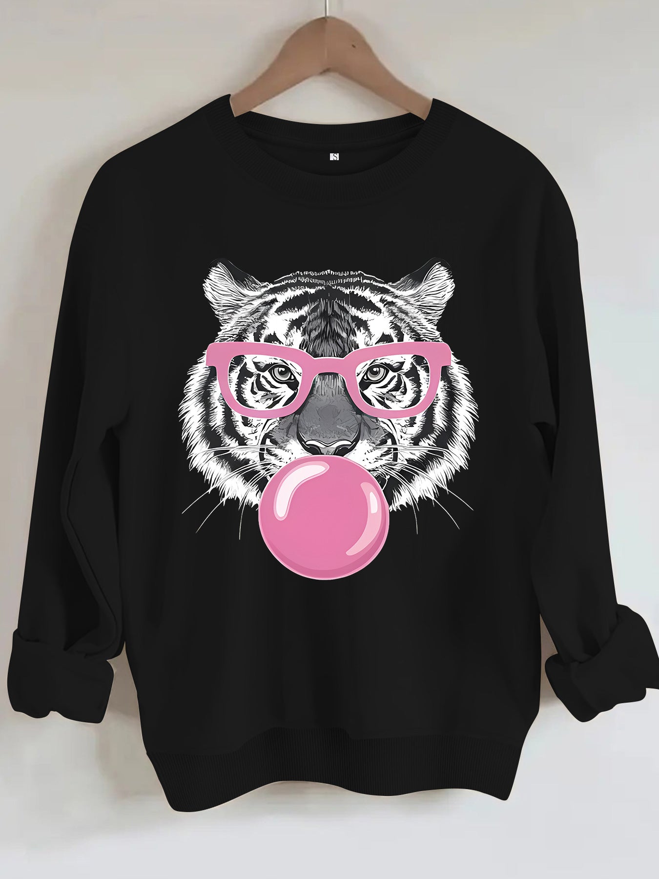 Tiger Bubble Gum Women's Pullover Top in Multiple Colors