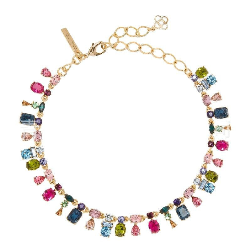 Colorful Stones Gold Necklace