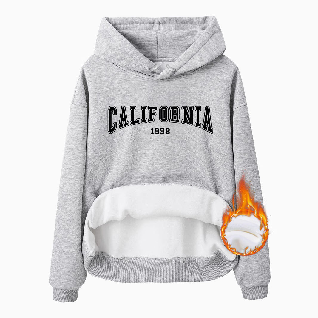 California Print Sweatshirt for Women