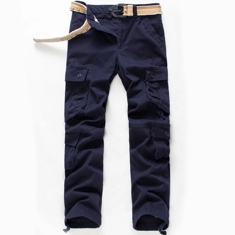 Men's Multi-Pocket Outdoor Work Pants - Sturdy Cotton Casuals