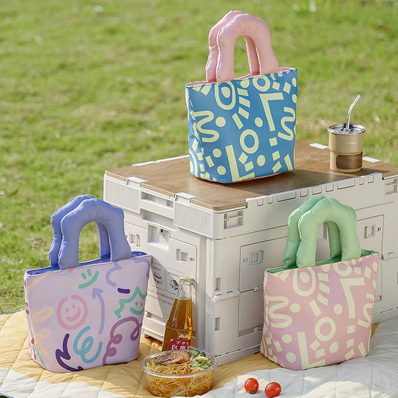 Graffiti Insulated Lunch Bag for School Kids