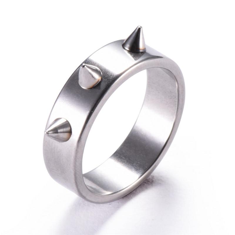 Harajuku Cone Ear Punk Rings - Bold Stainless Steel Jewelry