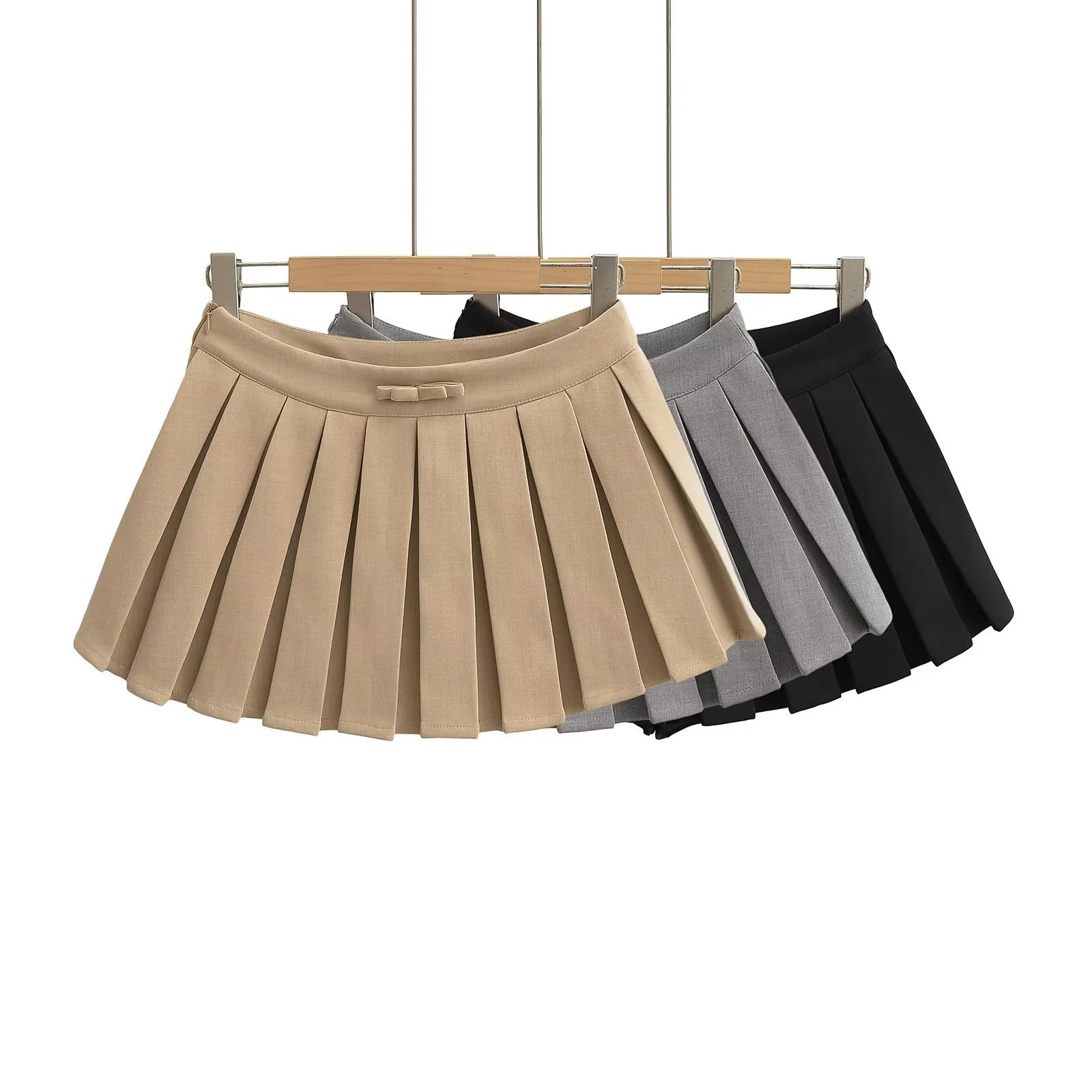 Low Waisted Bow Tie Suit Short Skirt Half Length Skirt
