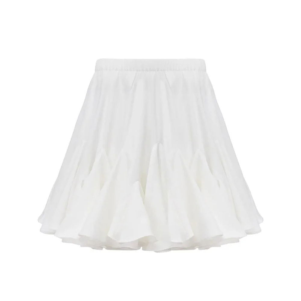 Harajuku-Inspired Splicing Mini Pleated Skirt