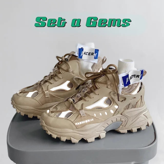 Men's Thick Sole Harajuku Style Running Shoes