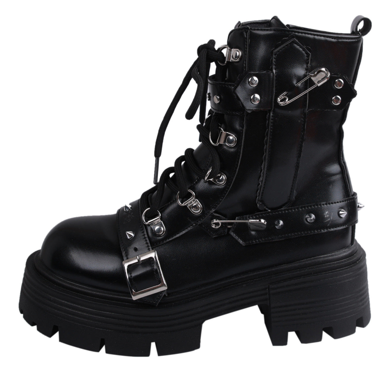 Punk Goth Motorcycle Boots