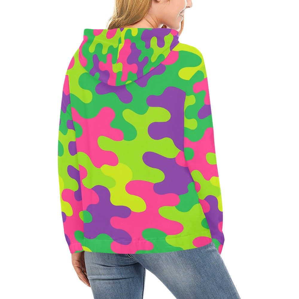 Harajuku Rainbow Camo Women's Hoodie