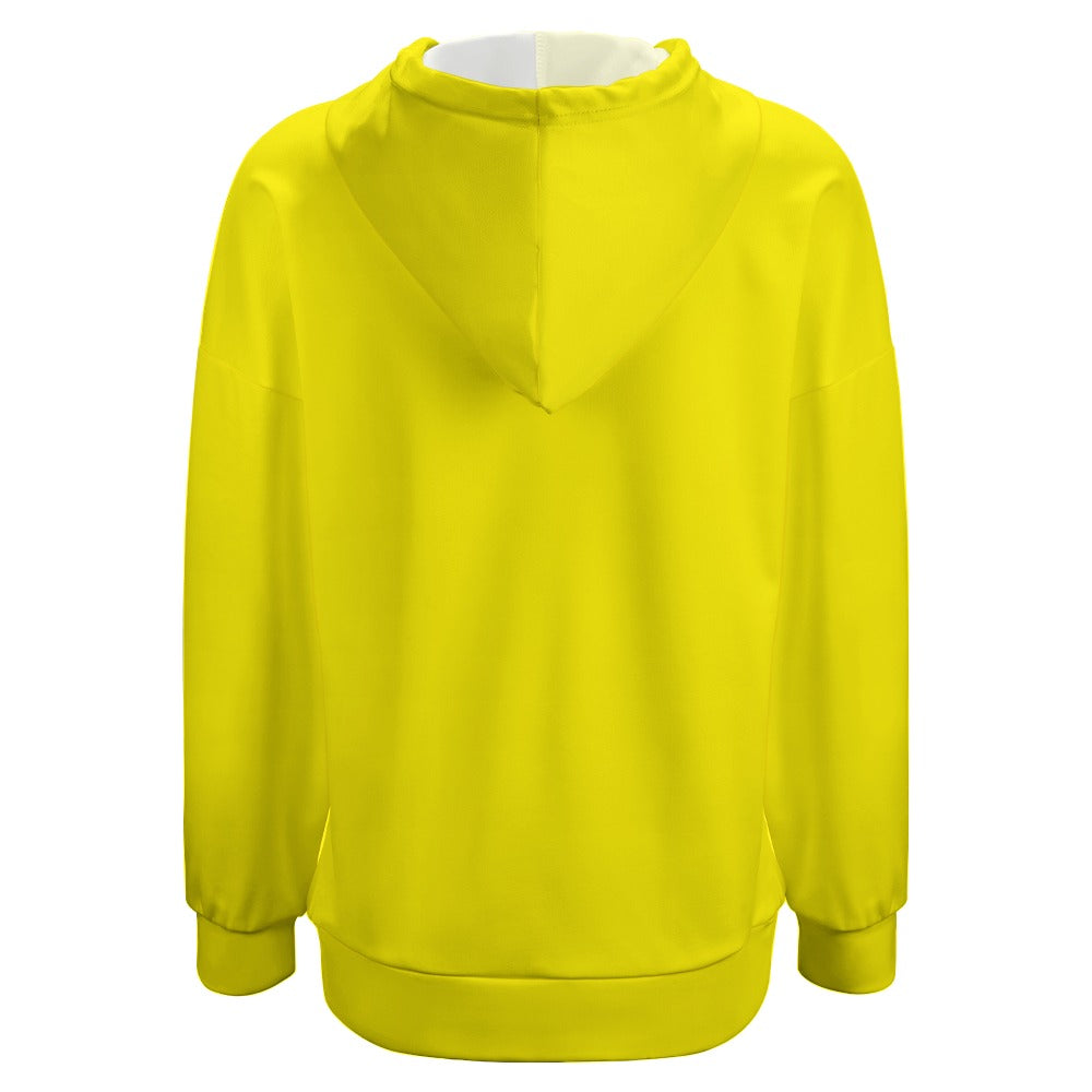 Highlighter Yellow Dropped Sleeve Hoodie