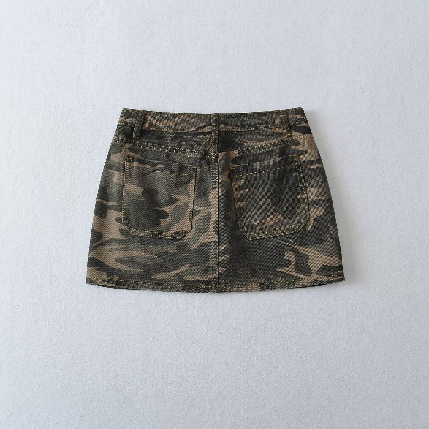 Denim Camouflage Skirt Shorts for Women
