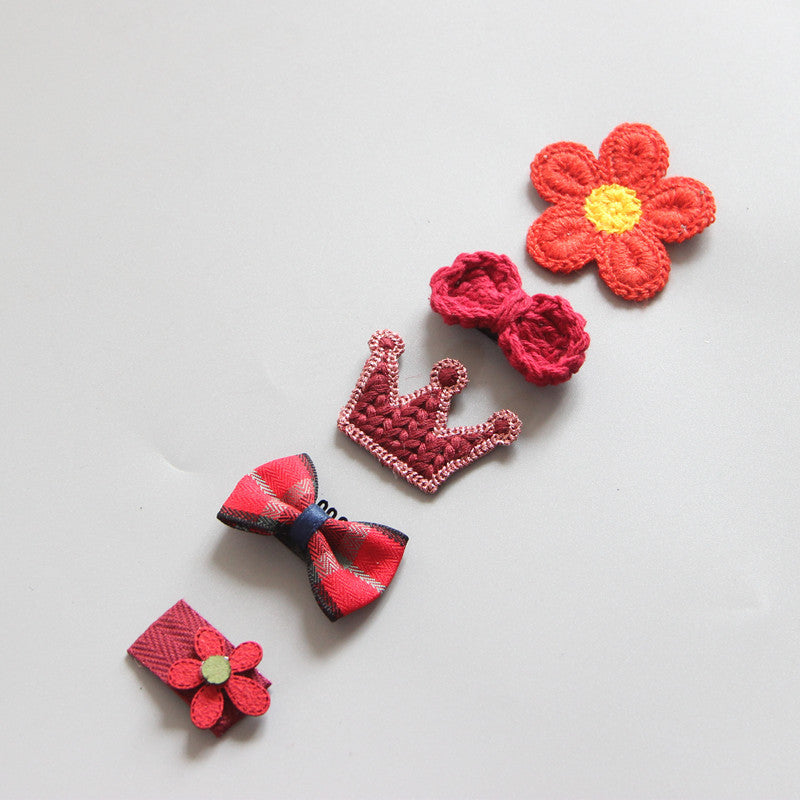 Children's Girls Hair Clip Headwear Crown Japanese Little Princess Hair Ornament Baby Hair Clip Set