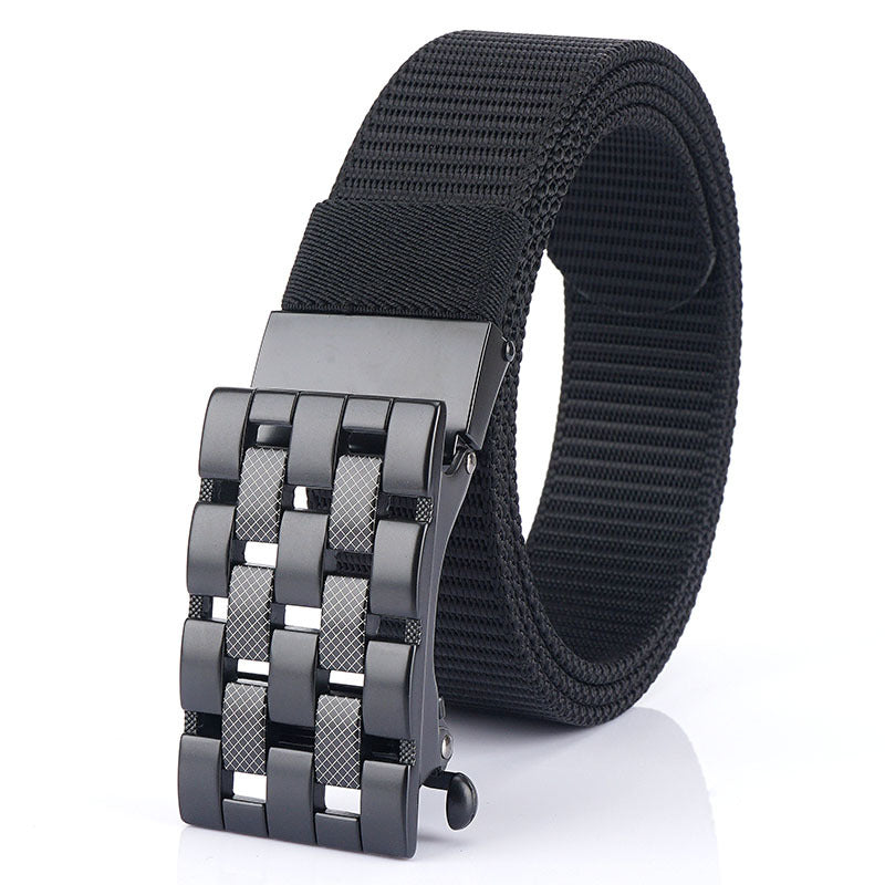 Harajuku Style Automatic Buckle Nylon Belt for Men