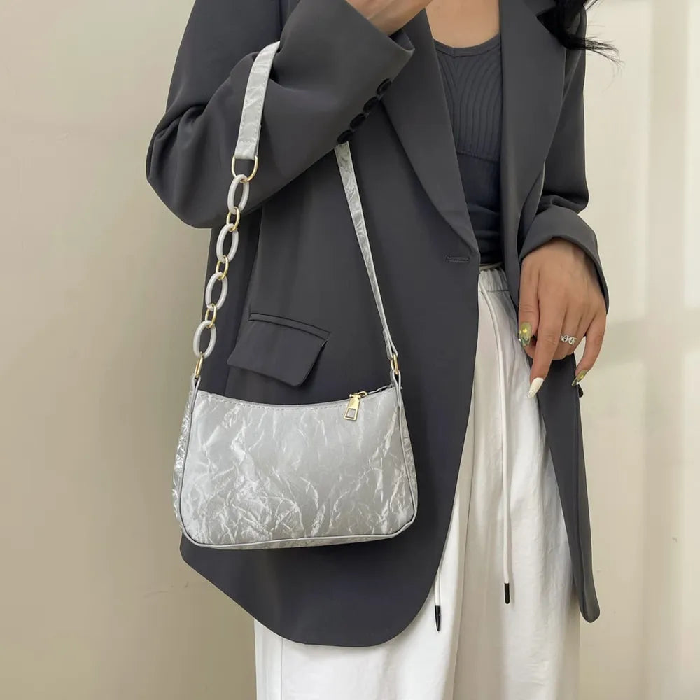 Playful Bow PU Leather Shoulder Bag