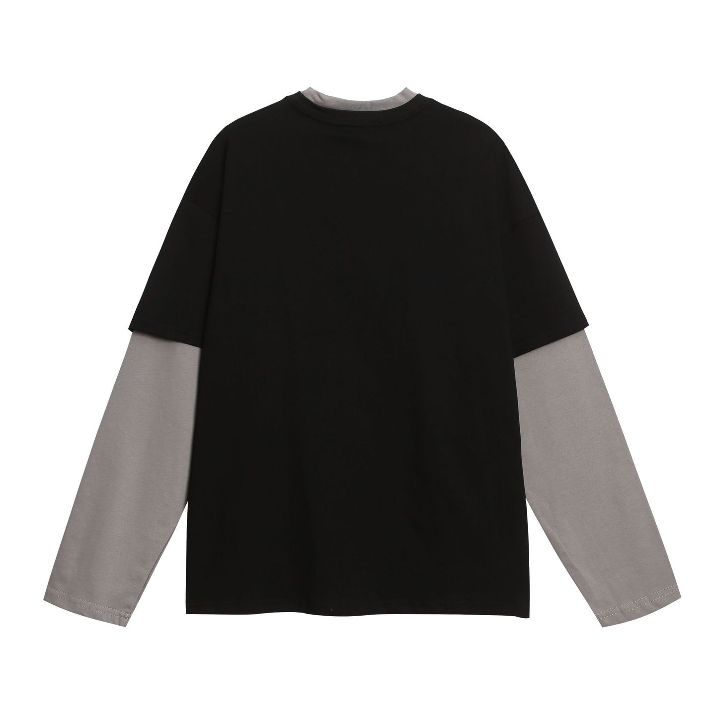 Fake Two Campus Style Color Blocked Sports