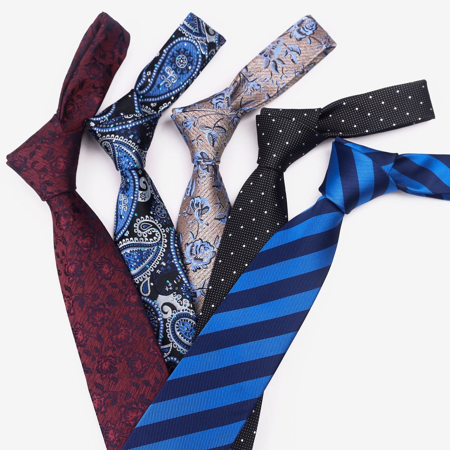 Men's Pineapple Dragonfly Pattern Jacquard Tie