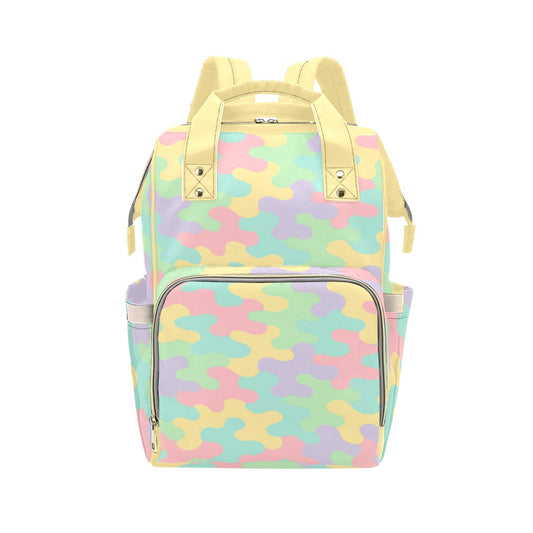 Harajuku Pastel Rainbow Camo Backpack