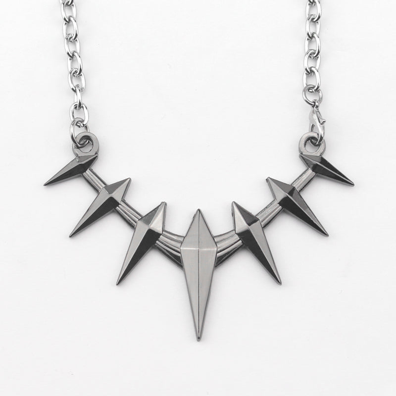 Harajuku Style Black Spikes Men's Pendant Necklace