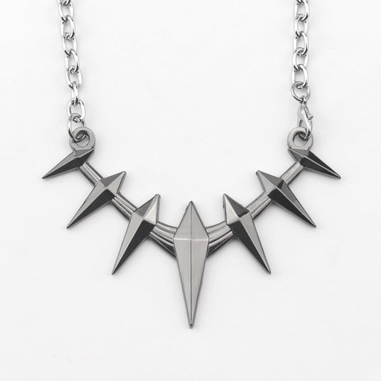 Harajuku Style Black Spikes Men's Pendant Necklace