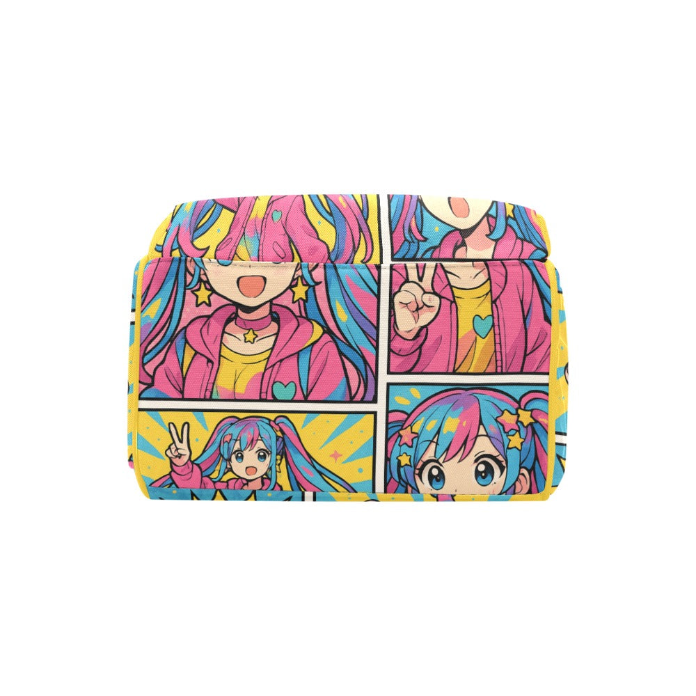 Harajuku Comic Book Girl Multi-Function Backpack