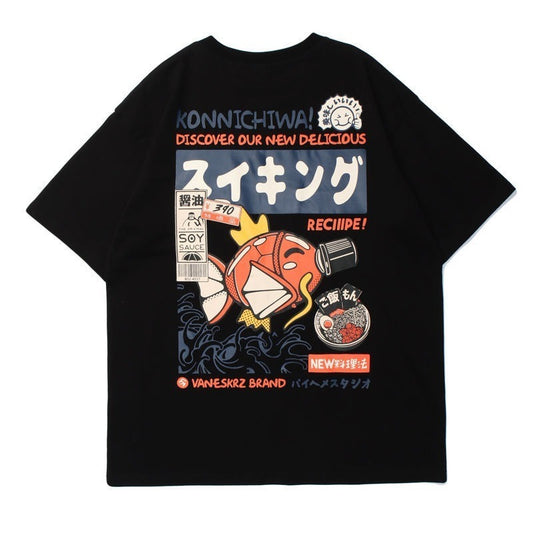 Vintage Japan Kanji Cartoon Graphic Tee