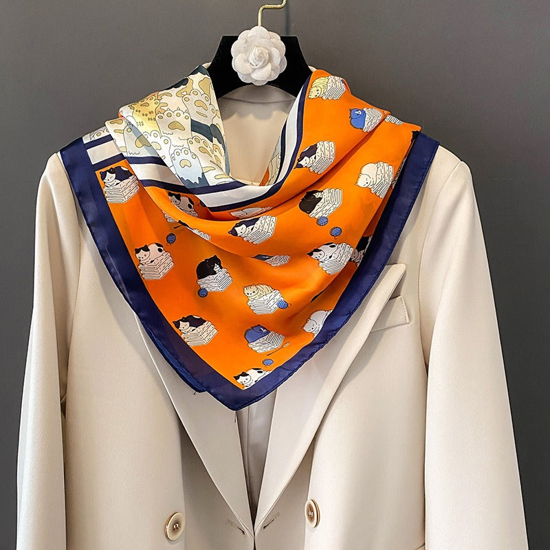 Harajuku Style Playful Decorative Scarf - Warm Shawl & Headband