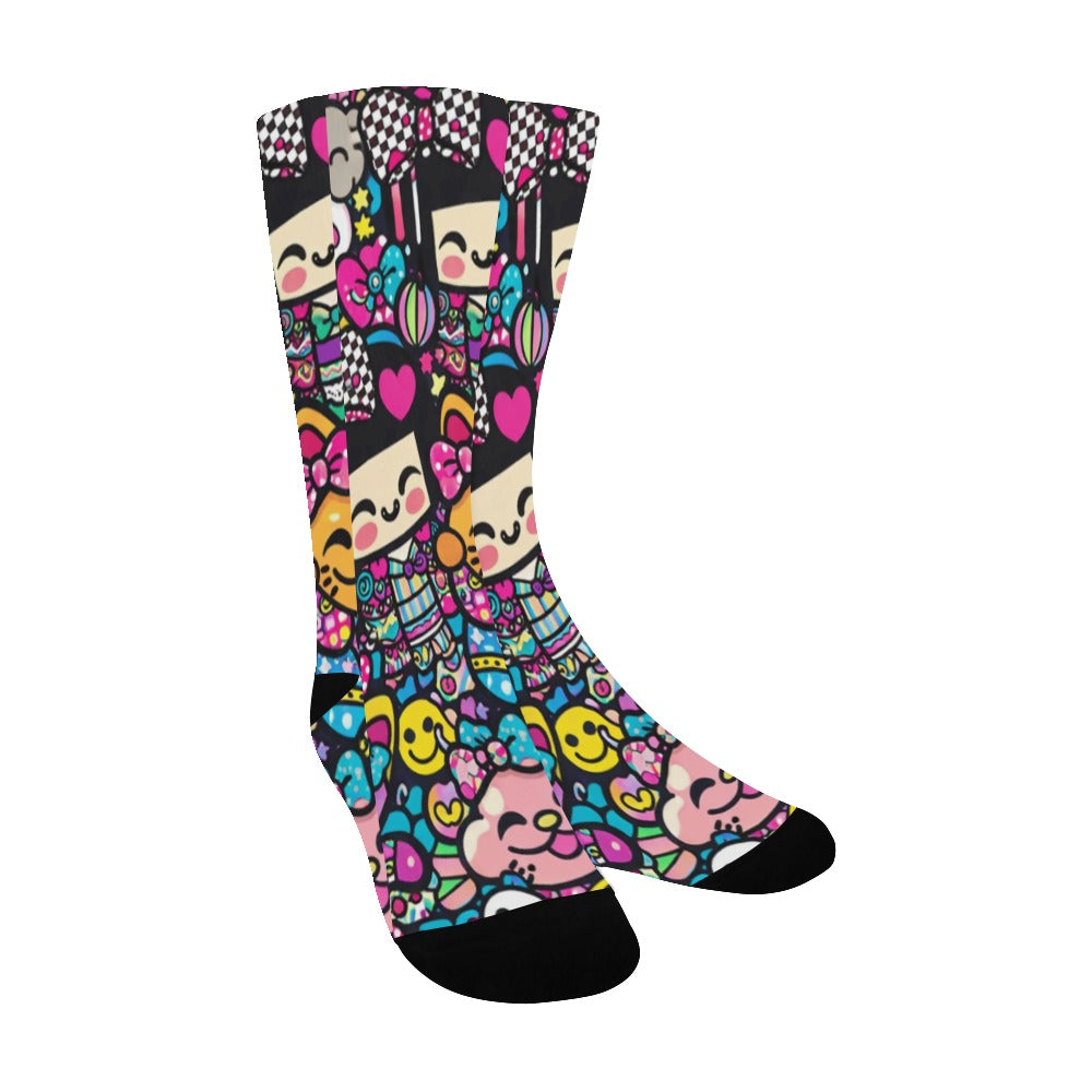 Harajuku Pop Parade Collage Custom Socks