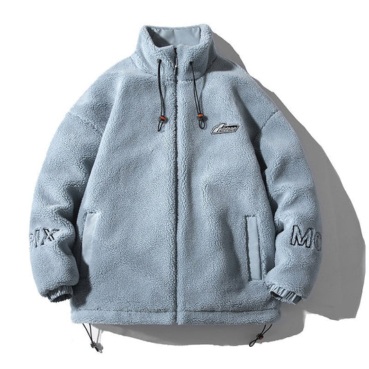 Thickened Lamb Cashmere Cotton Jacket for Men