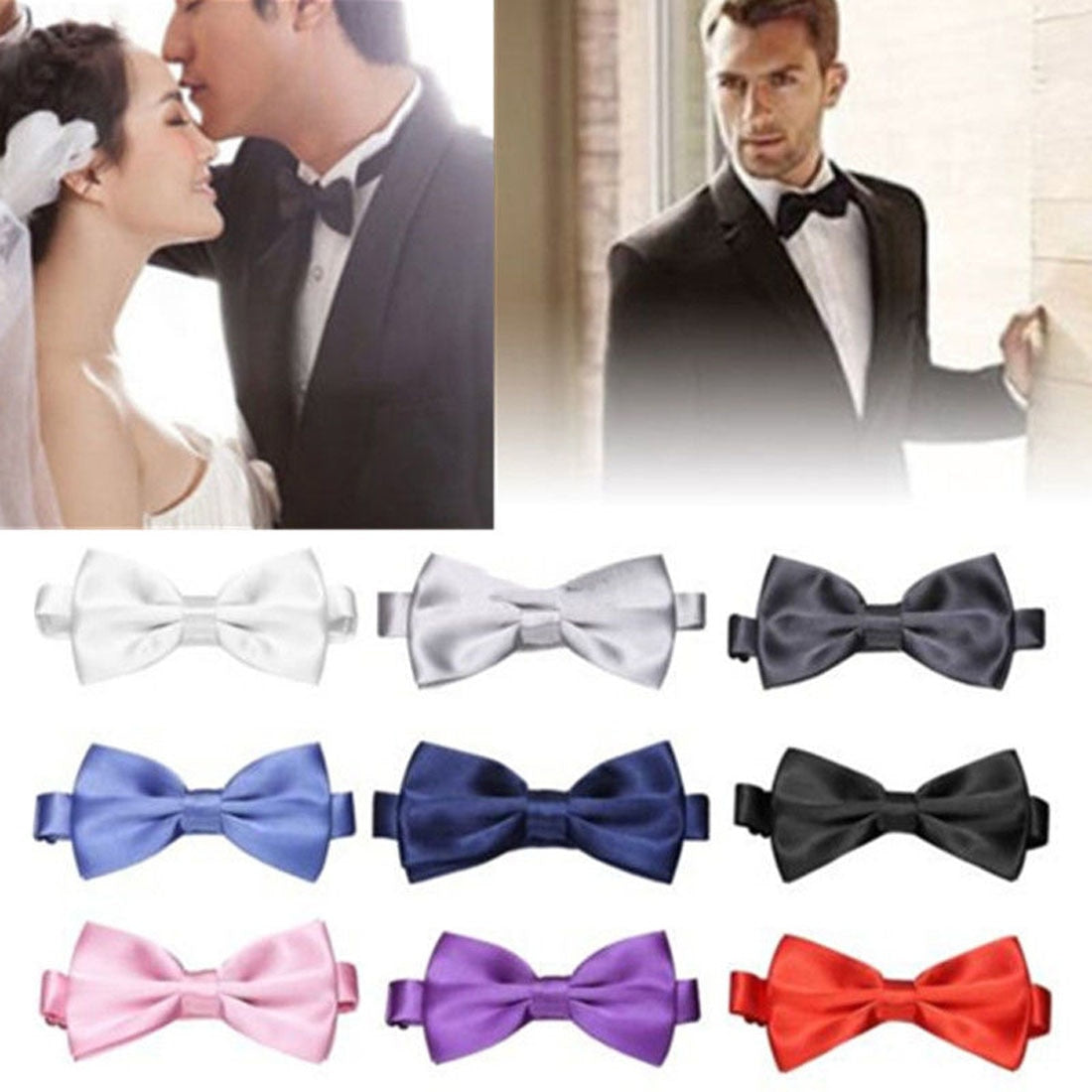Classic Satin Bow Tie for Men