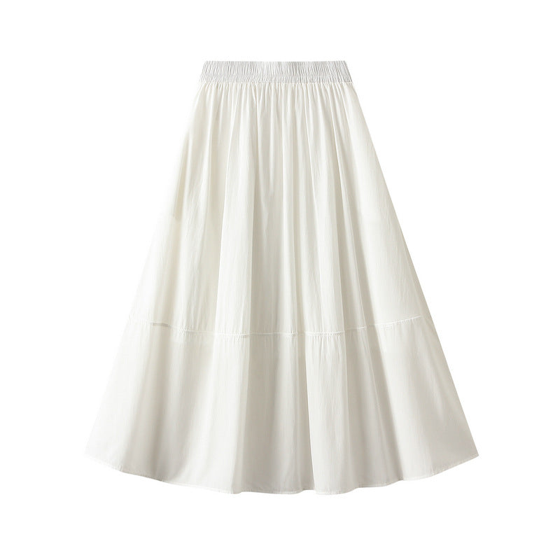 Gentle Silky Shiny Satin Fairy Skirt - A-Line Umbrella Style