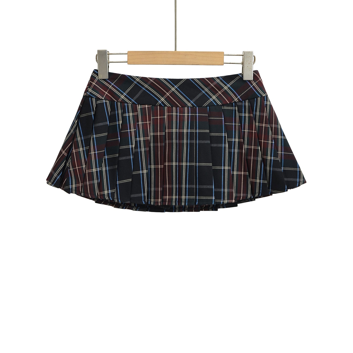 Split Pleated Skirt Half Skirt