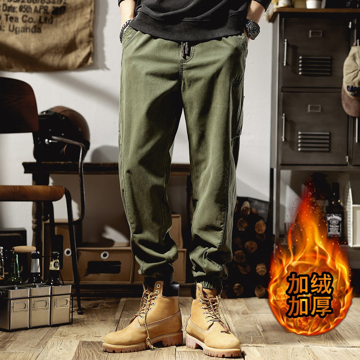 Harajuku Style Loose Straight Leg Casual Work Suit Pants