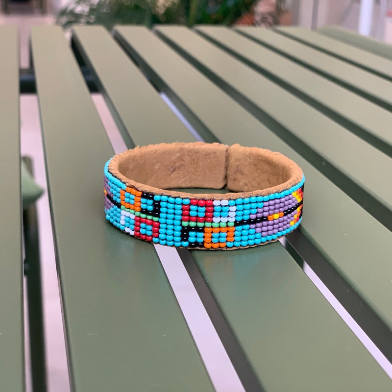 Handwoven Beaded Indian Character Bracelet - Harajuku Style