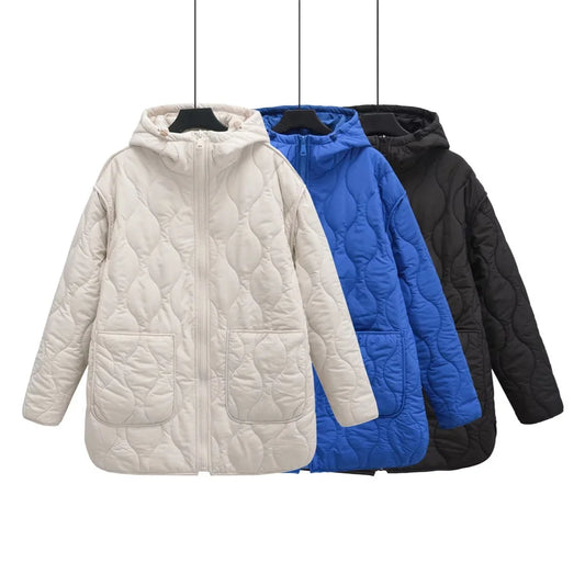Harajuku Style Women's Hooded Jacket - Casual & Chic