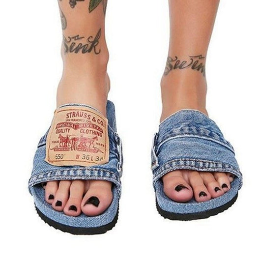 Trendy Cowboy Letter Cool Slippers for Women