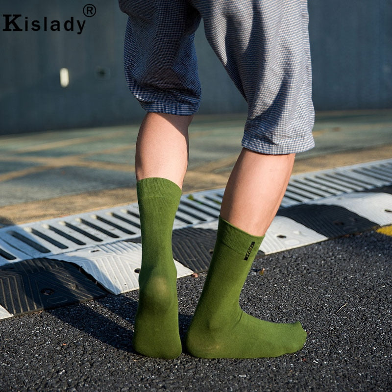 Colorful Harajuku Style Men's High Thigh Socks