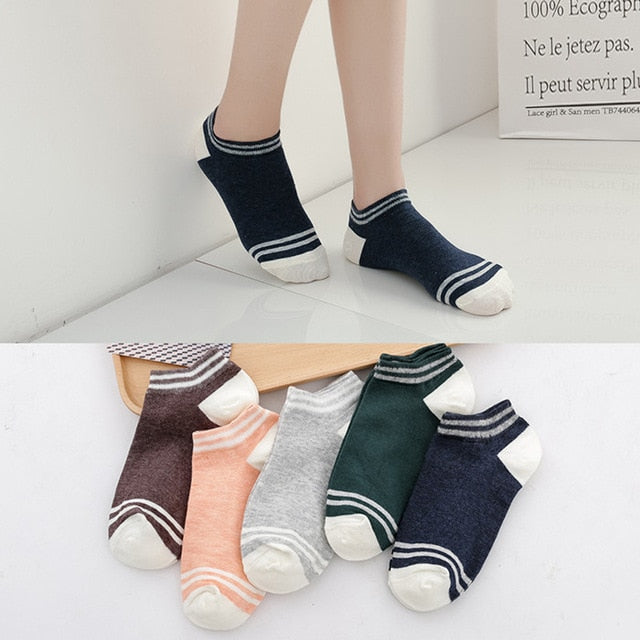 5 Pairs Women's Playful Cartoon Ankle Socks