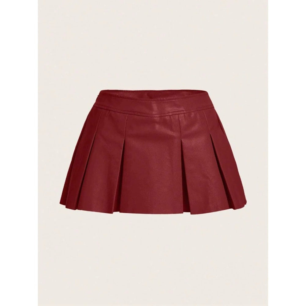 Solid Color Sexy Cropped Versatile Skirt