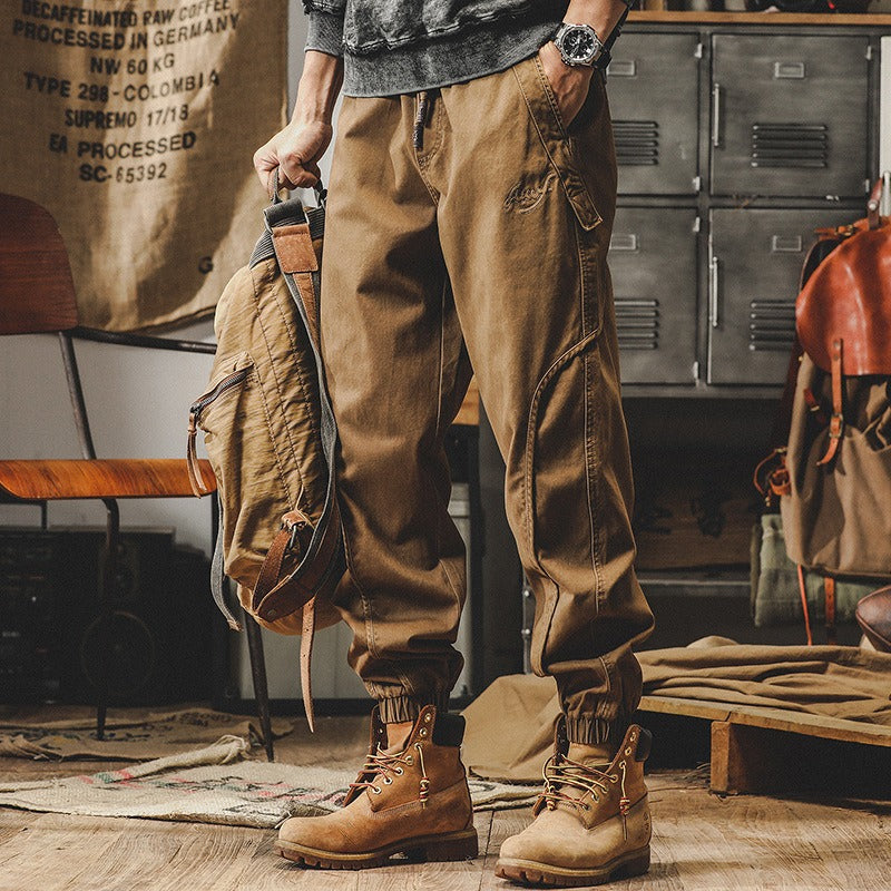 Harajuku Style Men's Heavyweight Retro Work Pants