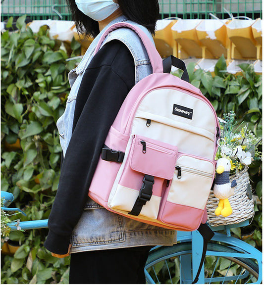 Fresh Literary Campus Girl Backpack - Harajuku Style
