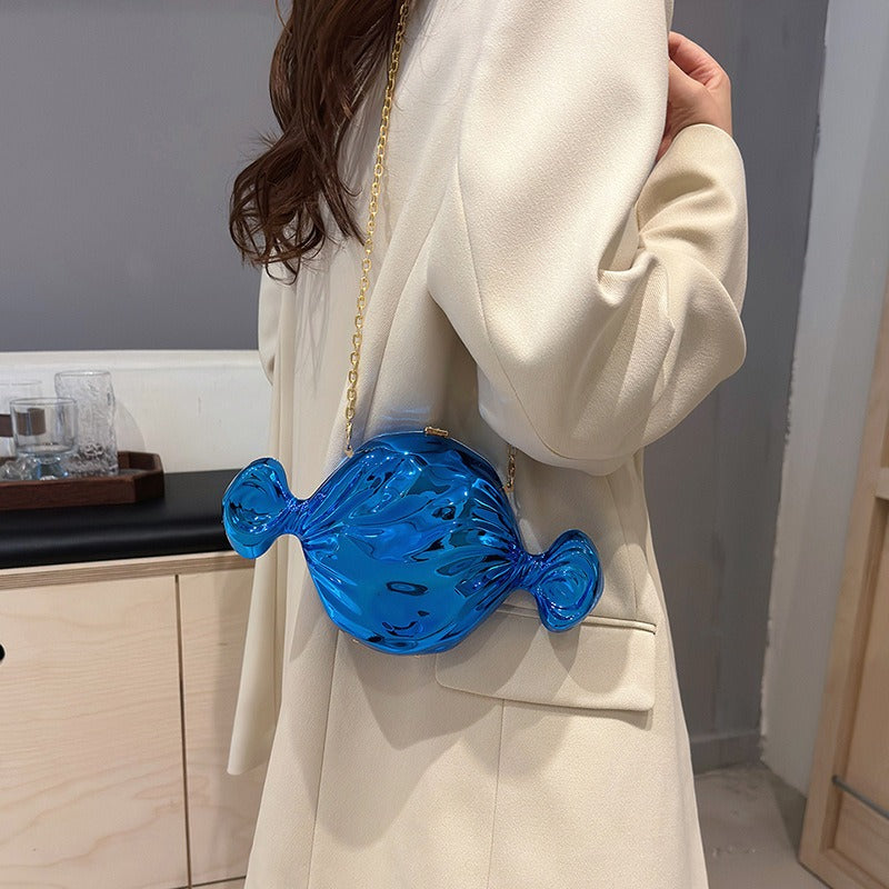 Harajuku Style Candy Acrylic Round Crossbody Bag