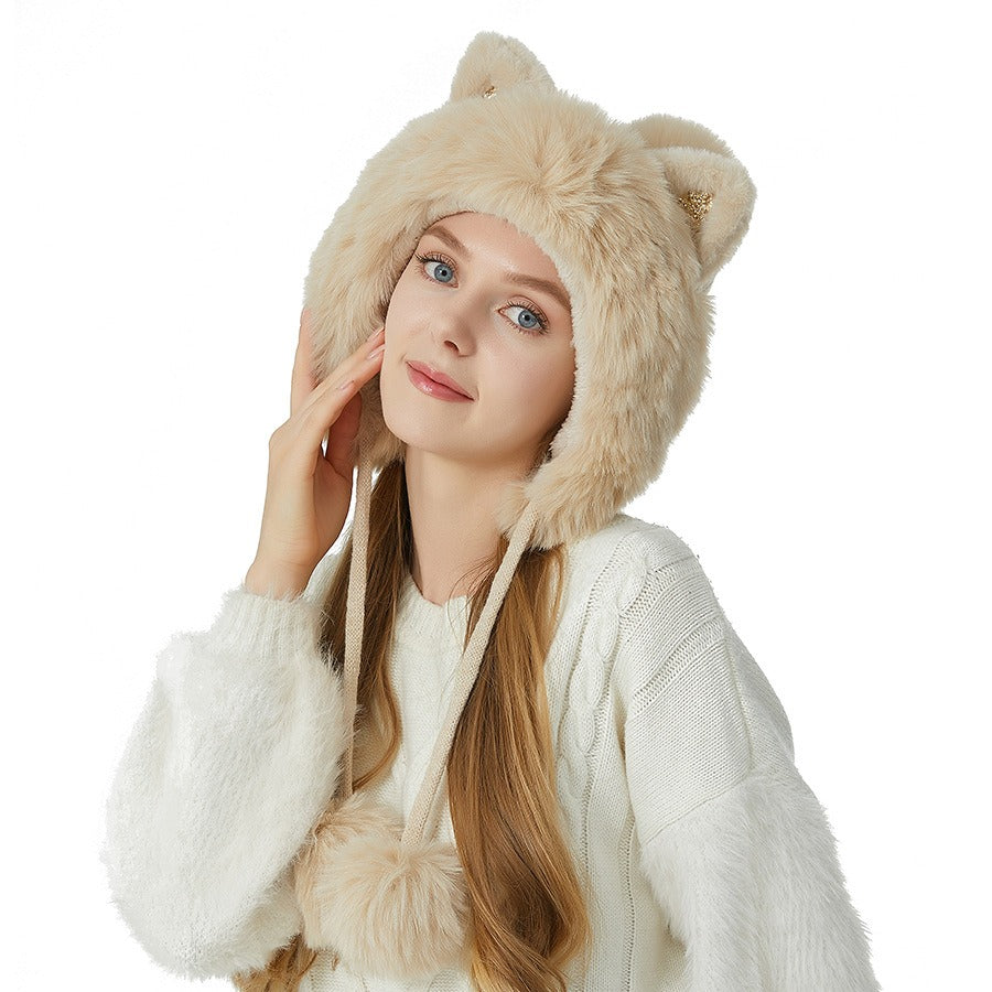 Cute Cat Ear Knitting Hat - Warm Wool Fashion