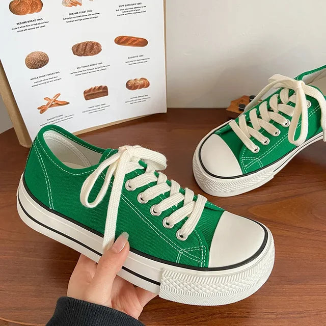 Harajuku Women’s Canvas High Top Sneakers - Casual Summer Style