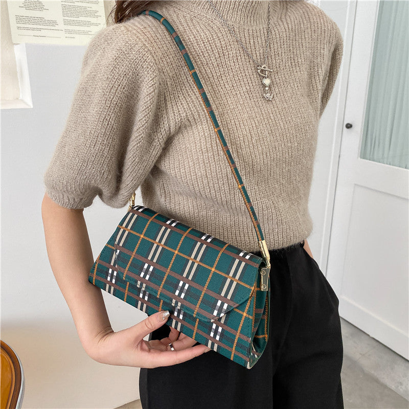 Trendy Harajuku Plaid Armpit Bag for Summer