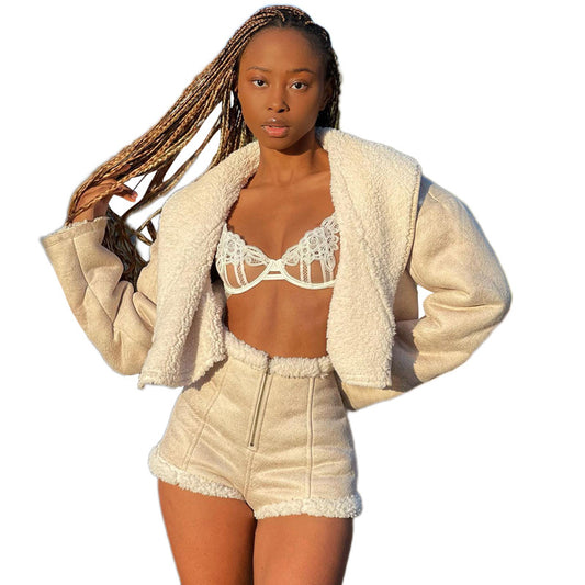 Harajuku Style Women's Slim Fit Long Sleeve Lapel Cardigan
