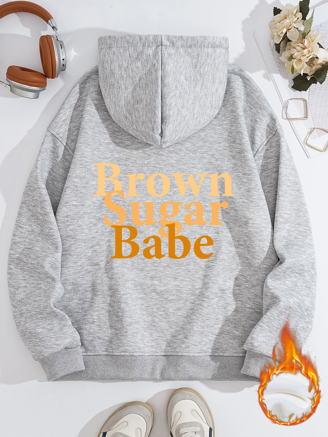 Brown Sugar Babe Thick Fleece Hoodie