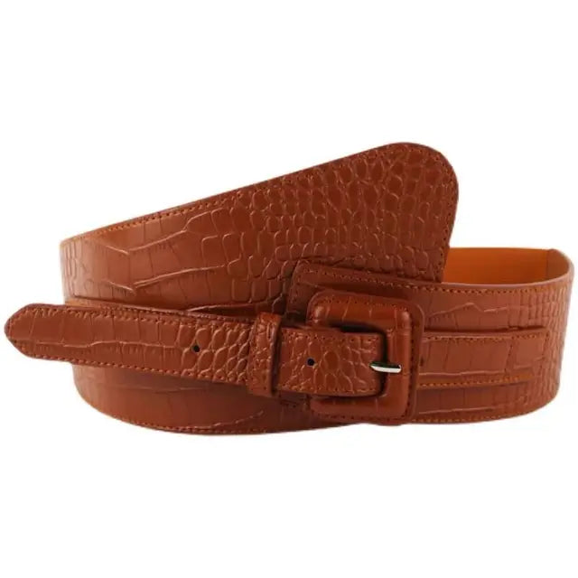 Harajuku Style Wide Waist Elastic Stretch Belt