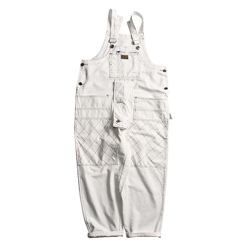Vintage Japanese Style Workwear Overalls for Men
