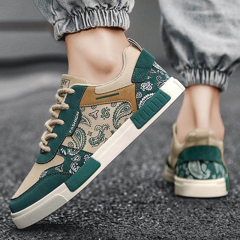 Harajuku Style Color Block Canvas Shoes for Teens