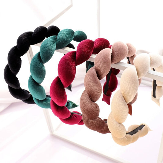 Velvet Braid Headband for Autumn & Winter