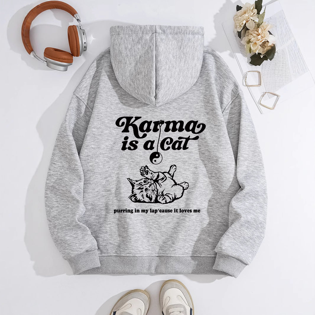 Hooded Long Sleeve Fleece Hoodie with Kangaroo Pocket